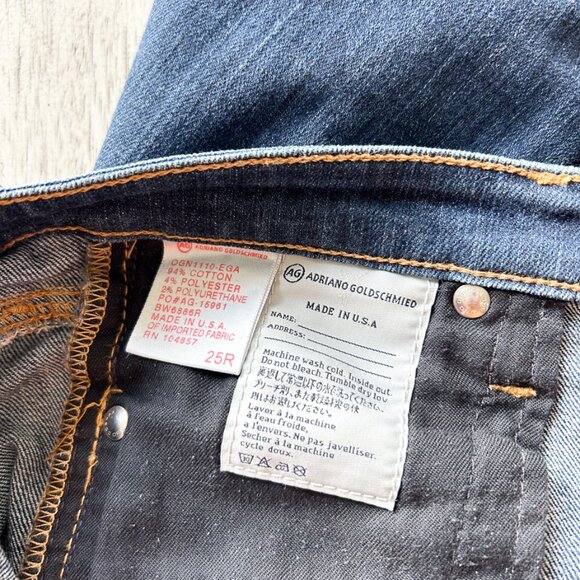 AG Adriano Goldschmied "The Stilt" Cigarette Dark Denim Skinny Jeans - Picture 6 of 8